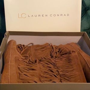 Lauren Conrad Suede fringe boot